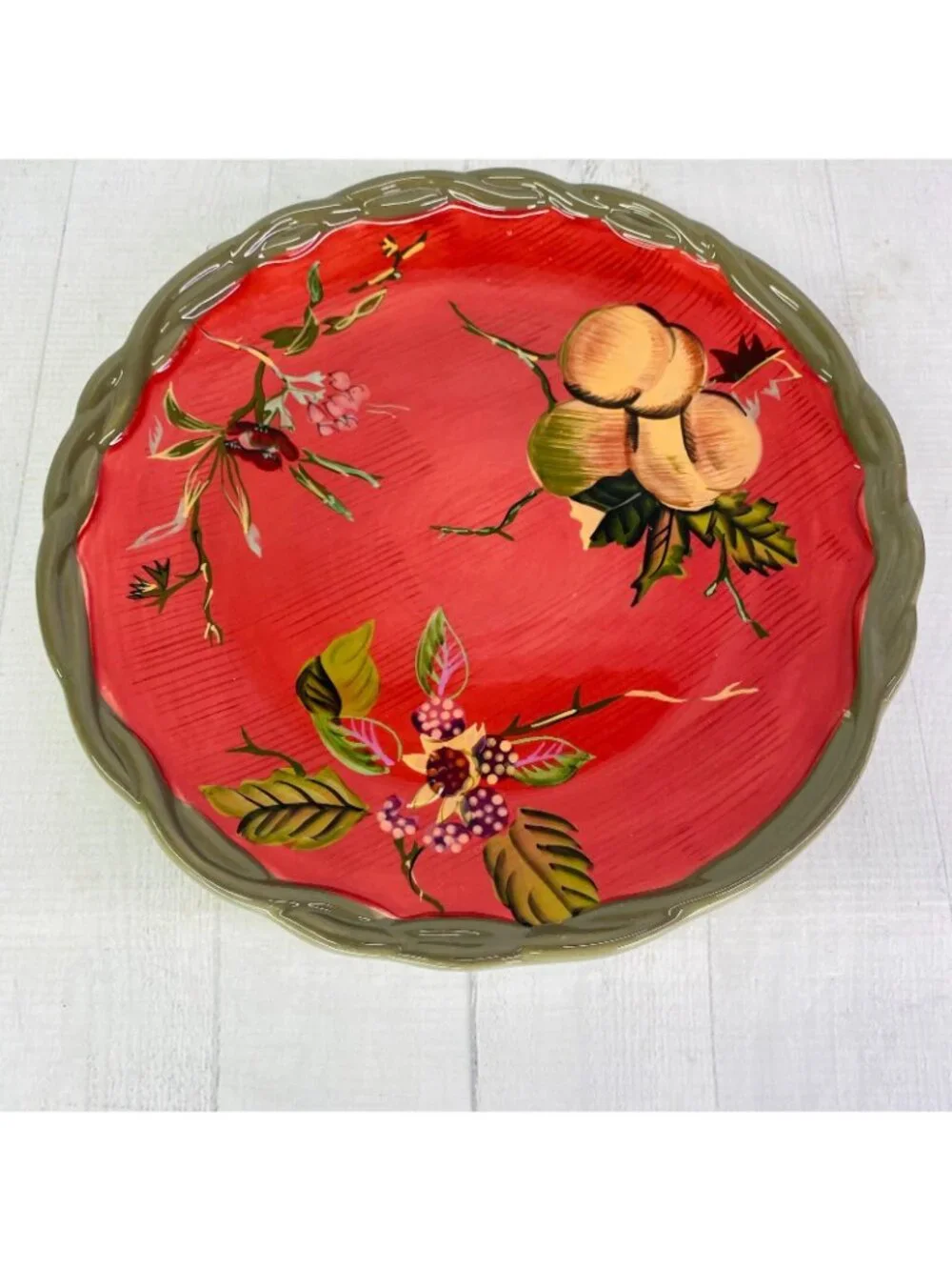 Tracy Porter THE OCTAVIA HILL COLLECTION Red Embossed 11